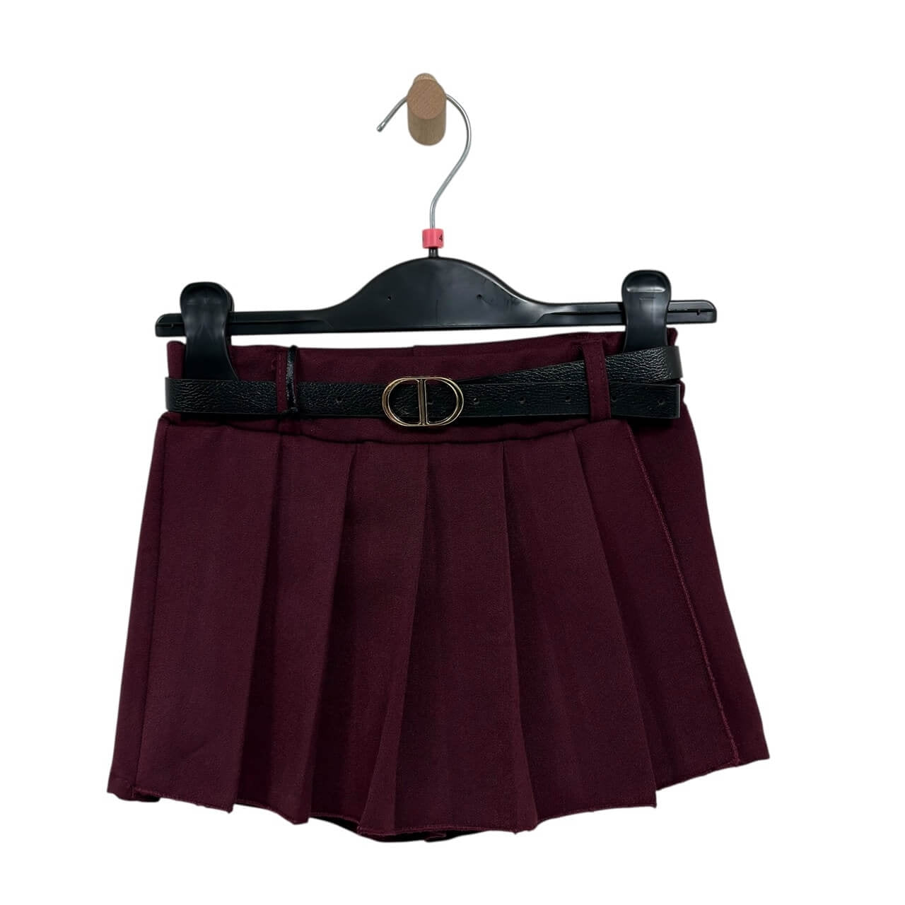 Pantaloncino effetto gonna da bimba con pieghe