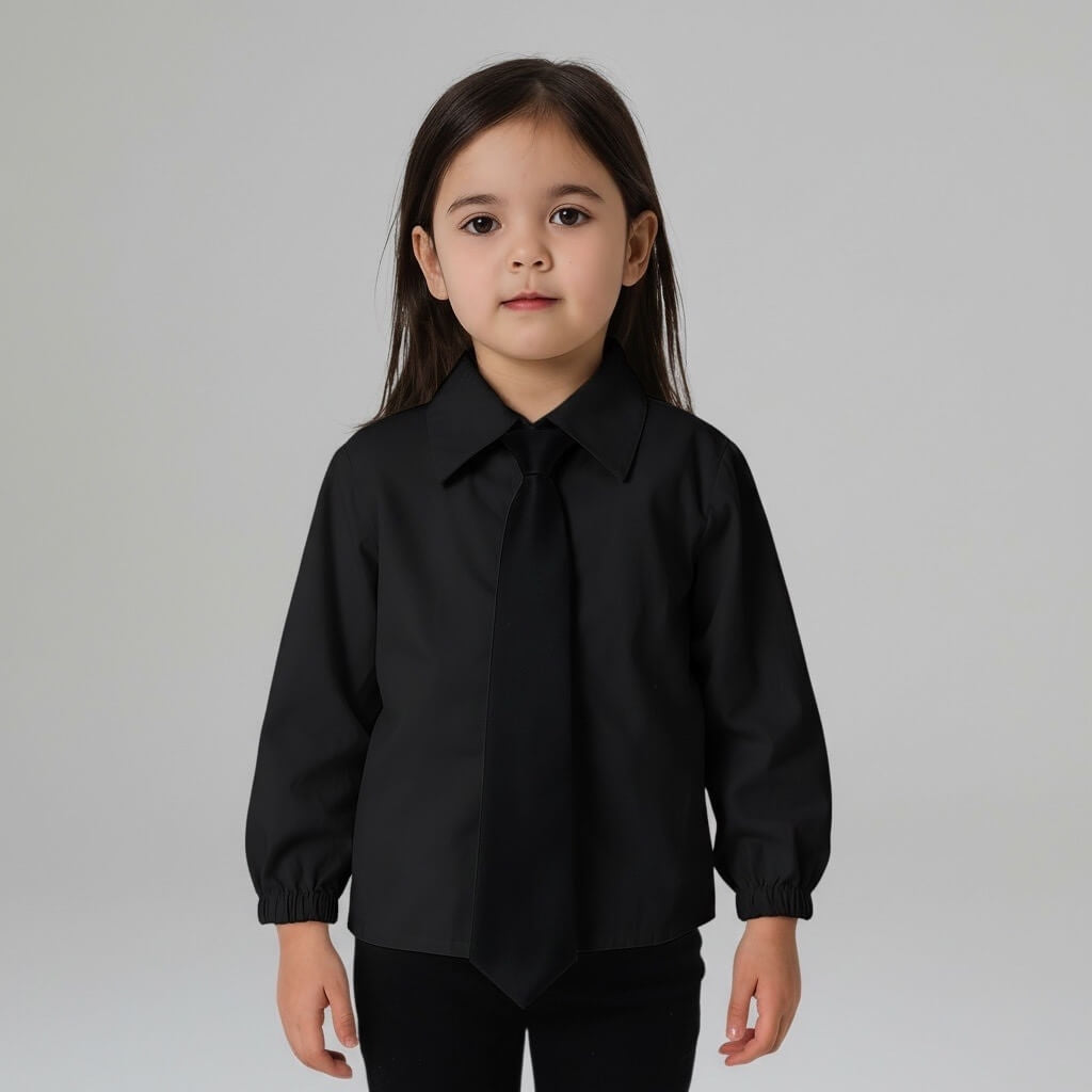 Camicia da bimba con cravatta