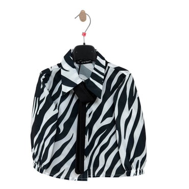 Camicia Zebra da bimba con cravatta