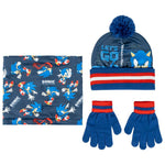 Set 3 Pezzi Cappello, Guanti e Scaldacollo in Lana Sonic