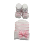Set Cappello+scarpe in Caldo Cotone 0/6 Mesi