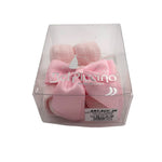 Set Scarpine + Fascia Neonata in Cotone/Filo