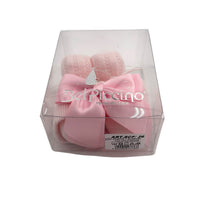 Set Scarpine + Fascia Neonata in Cotone/Filo