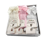 6 Calzini con Fiocco in cotone/Filo