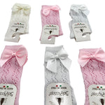 6 Calzini con Fiocco in cotone/Filo