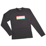 T-Shirt a Manica Lunga Retro Stampato Bimbo