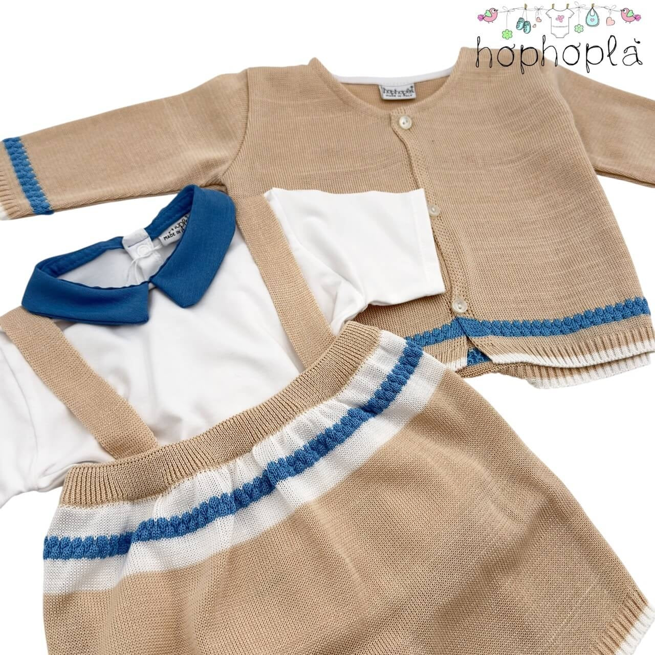 Completo 3 pezzi in Filo HopHoplà Oceano