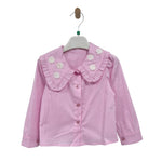 Camicia Colletto Fiori Neonata