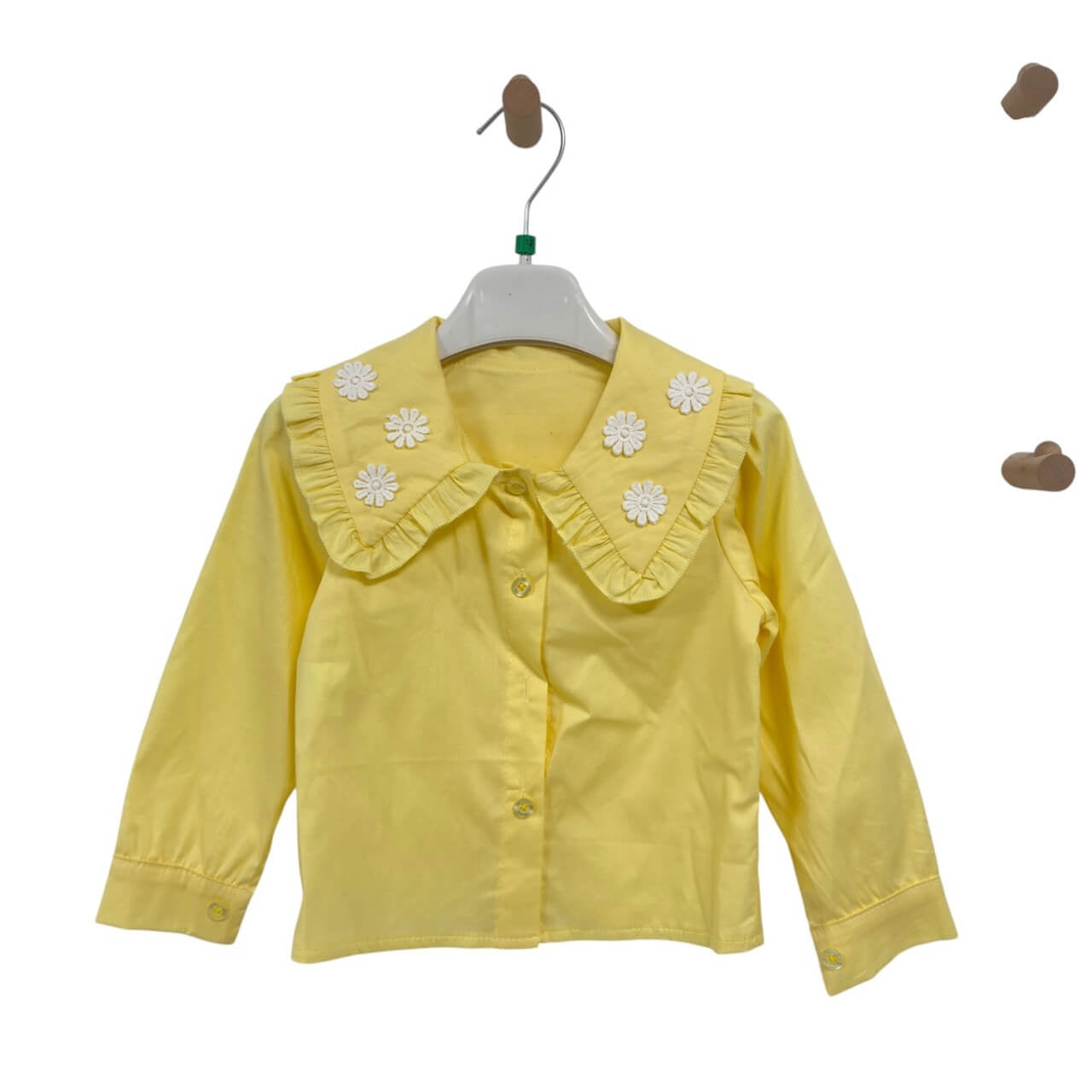 Camicia Colletto Fiori Neonata