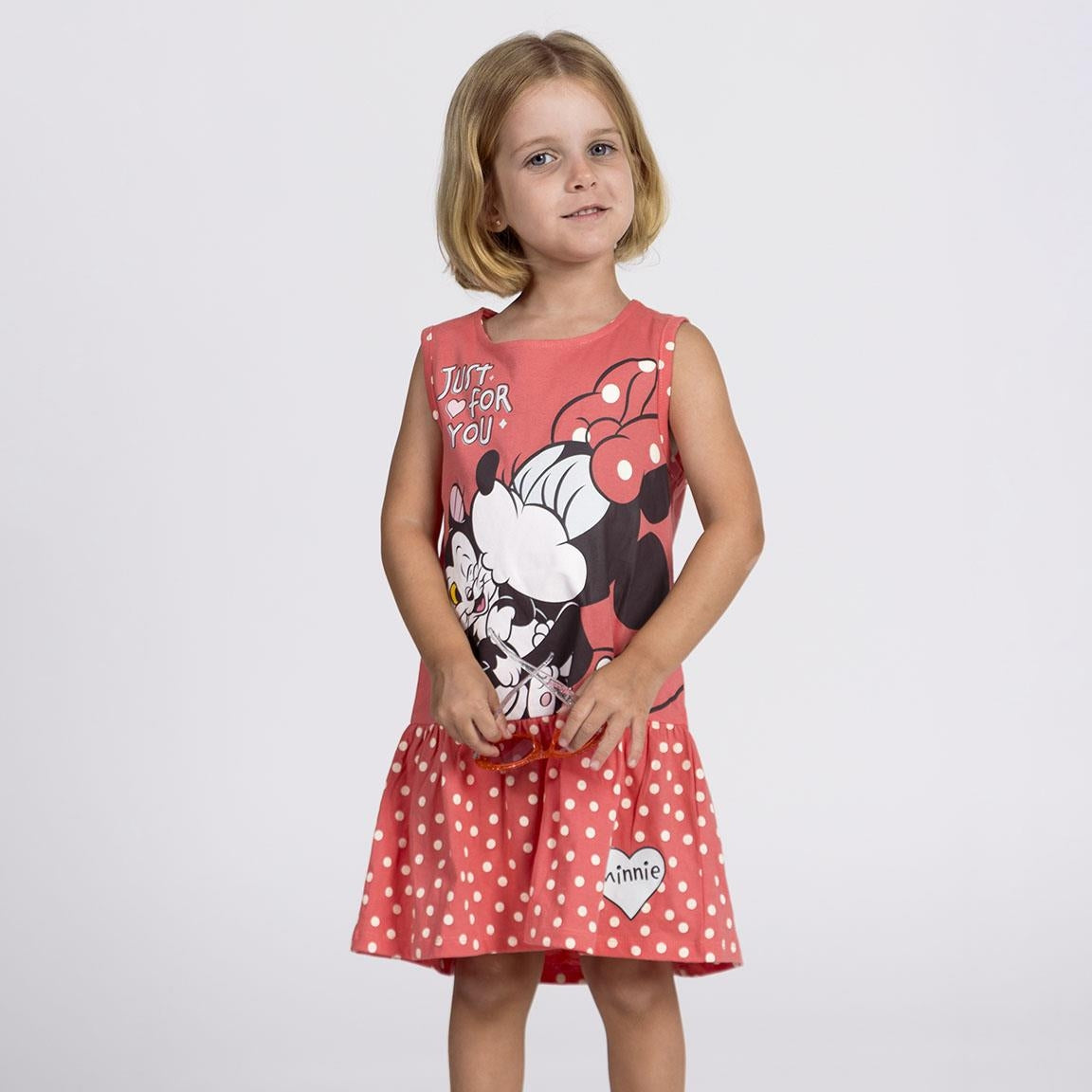 Abito Disney Minnie 100% Cotone