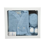 Set Golfino+Scarpette+Cappello in Cotone 0/6 Mesi