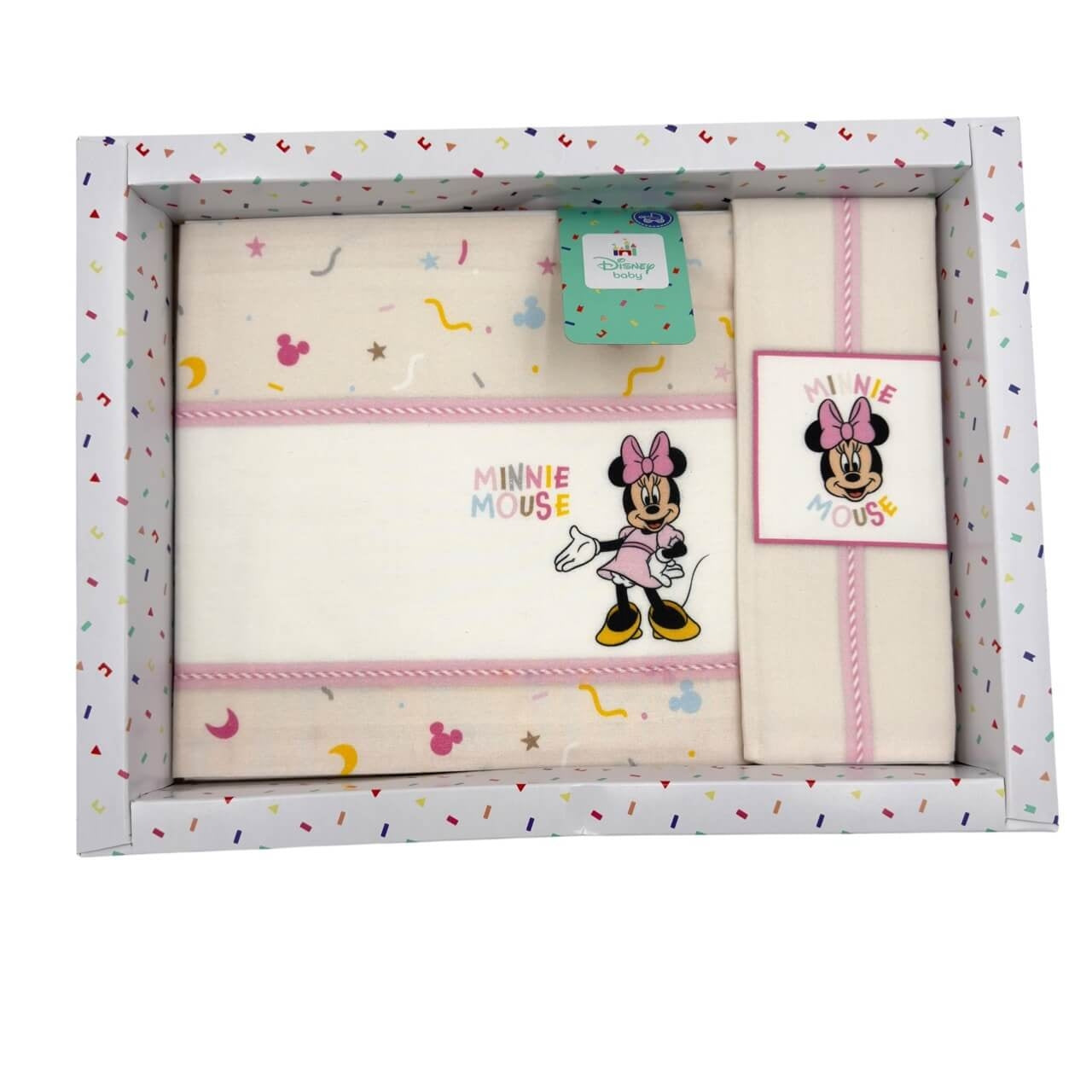 Completo Carrozzina Minnie Disney 100% Cotone