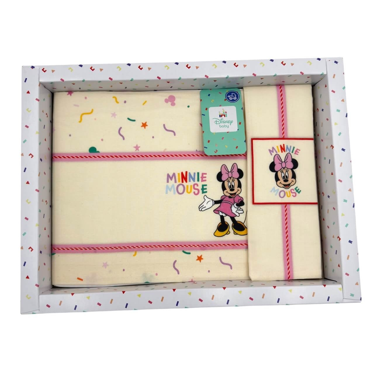 Completo Carrozzina Minnie Disney 100% Cotone