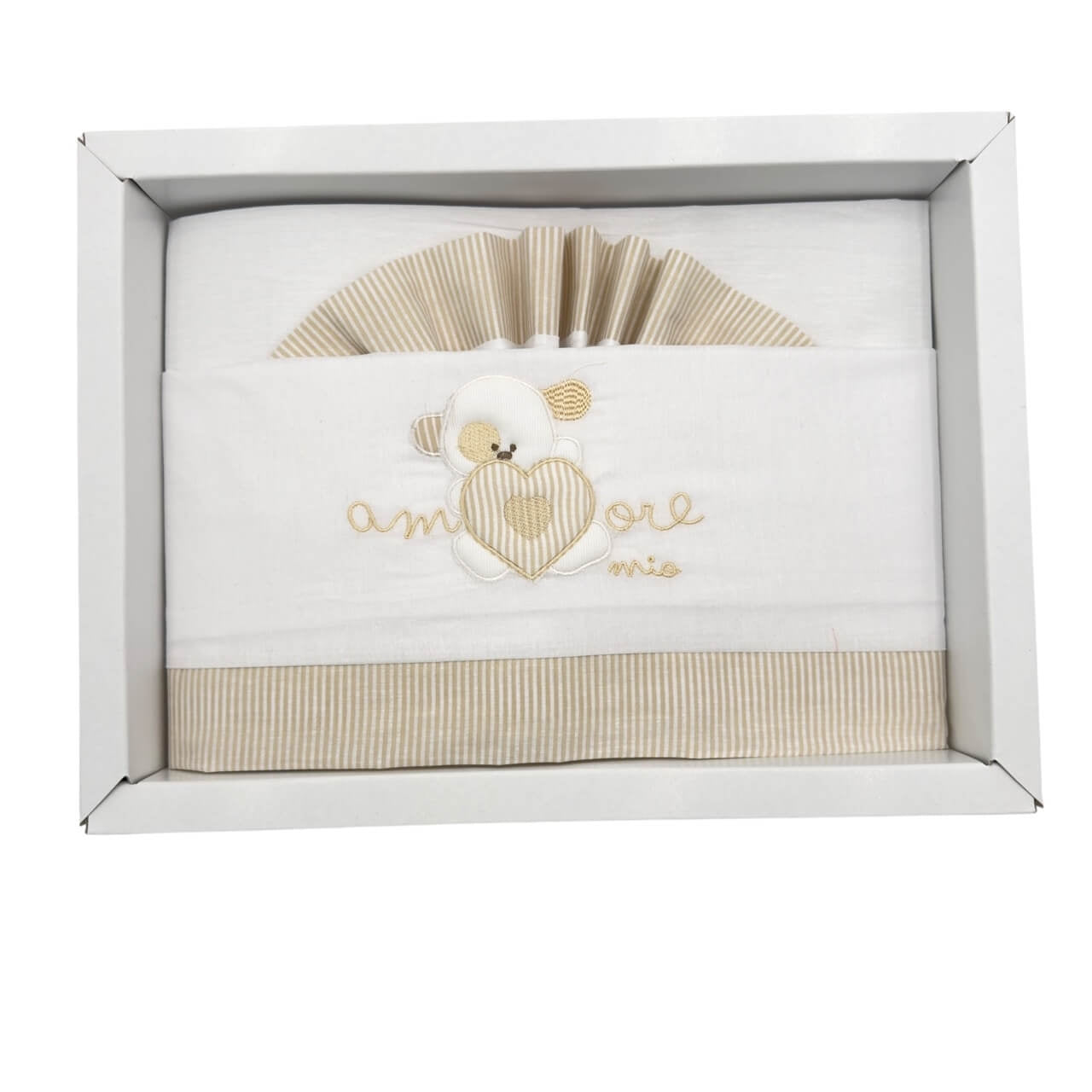 Completo Culla/Lettino Pastello 100% Cotone