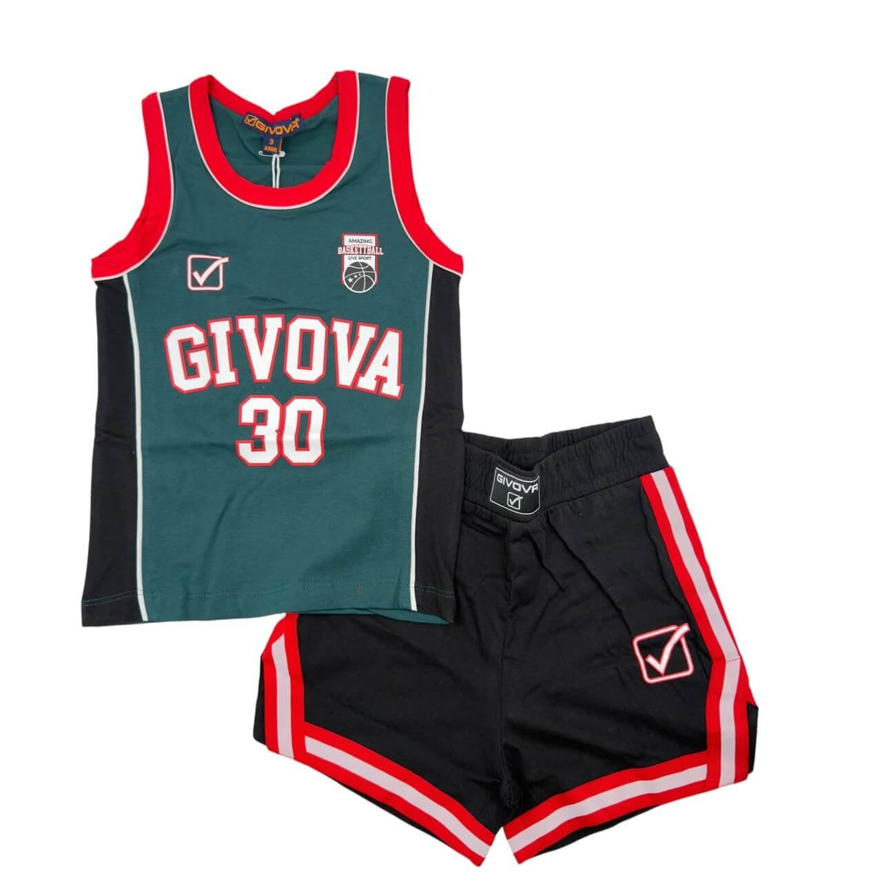 Completo Canotta Bimbo Givova