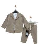 Completo 3 Pezzi Cotone neonato - Retro Stampato