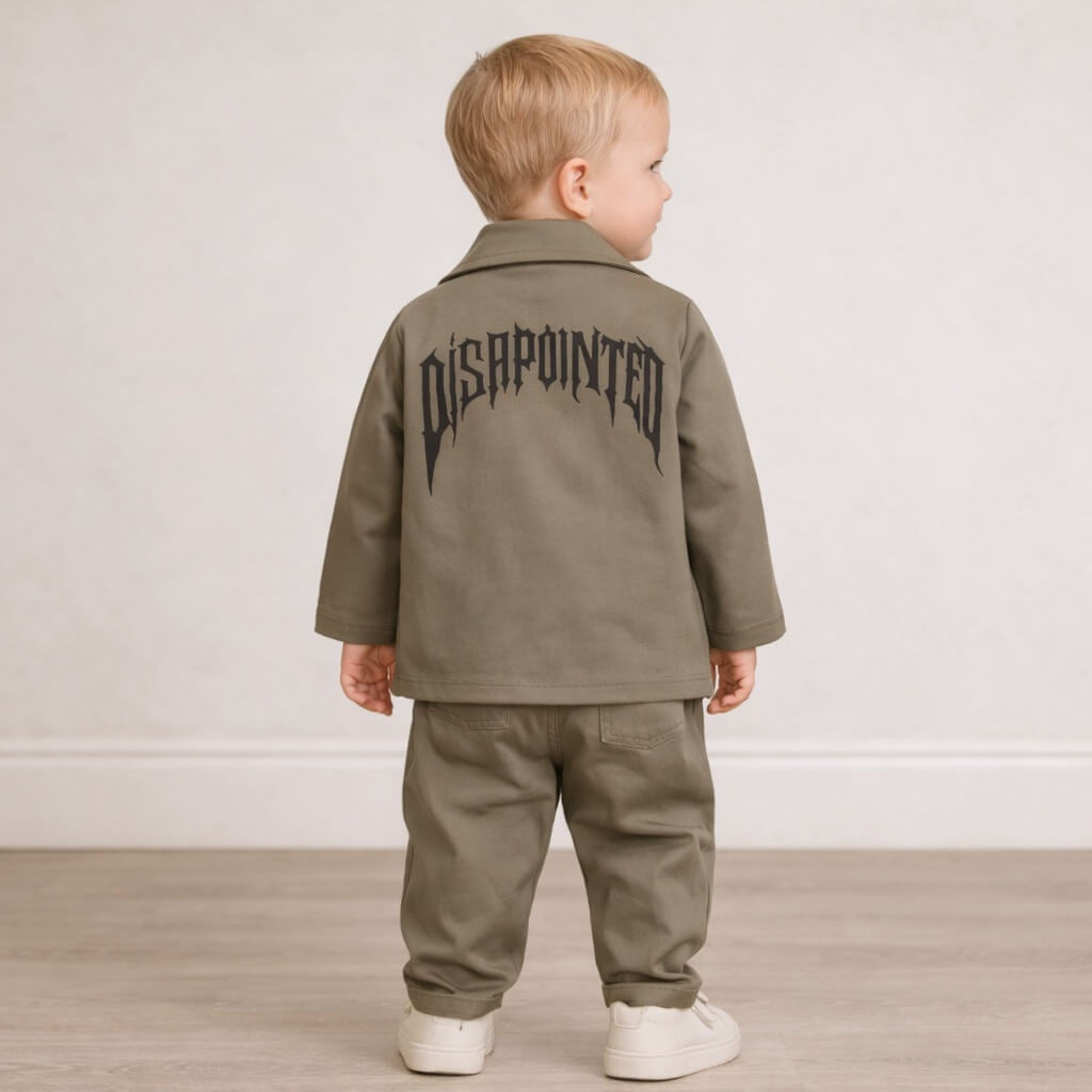 Completo 3 Pezzi Cotone neonato - Retro Stampato