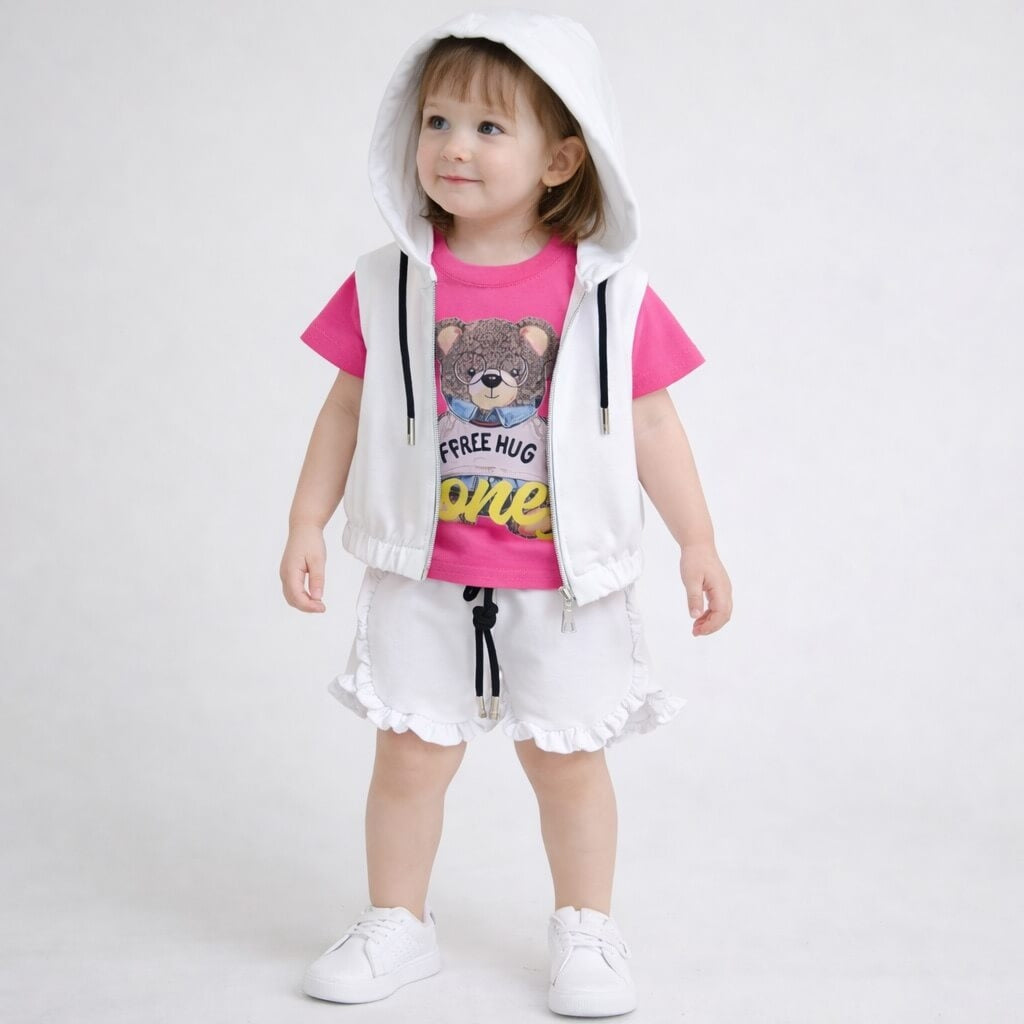 Completo Bimba 3 Pezzi Cotone