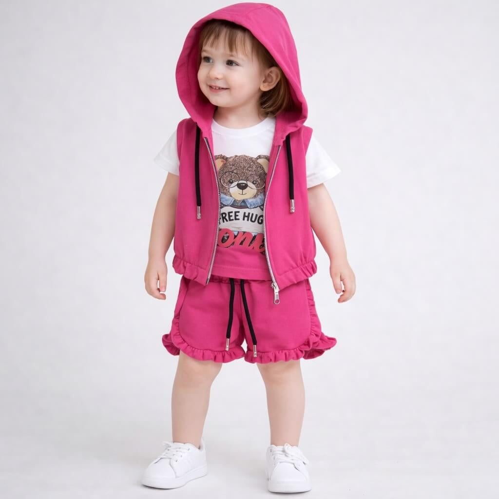 Completo Bimba 3 Pezzi Cotone