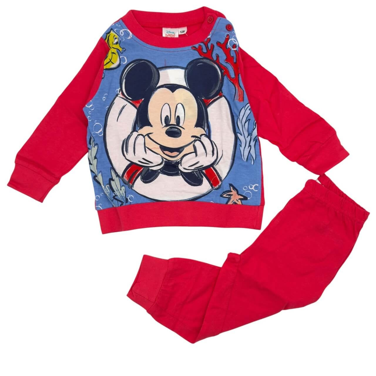 Pigiama in Cotone Mickey Mouse