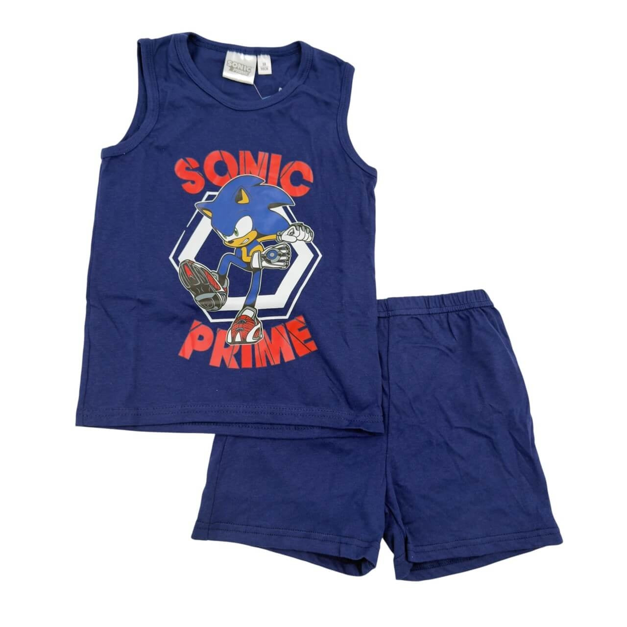 Completo Corto in Cotone Sonic