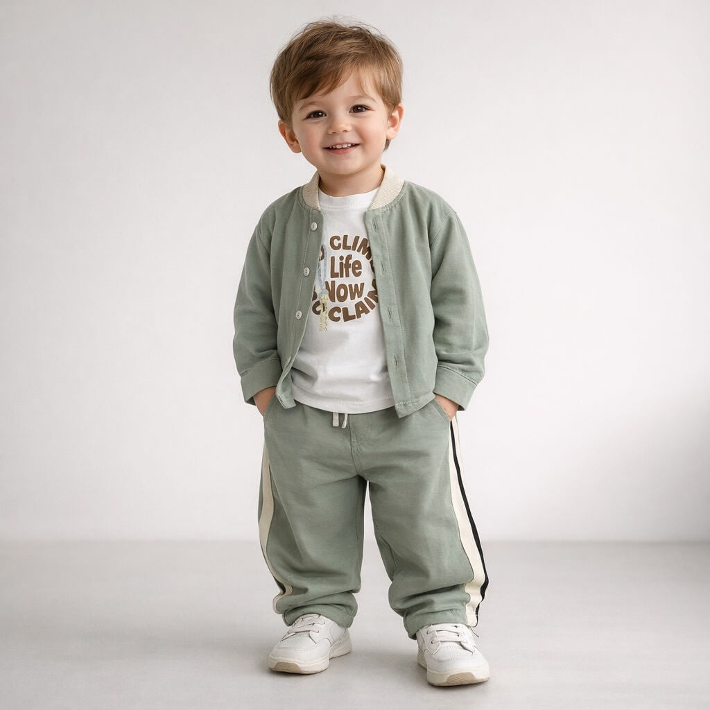 Completo Cotone 3 Pezzi Neonato