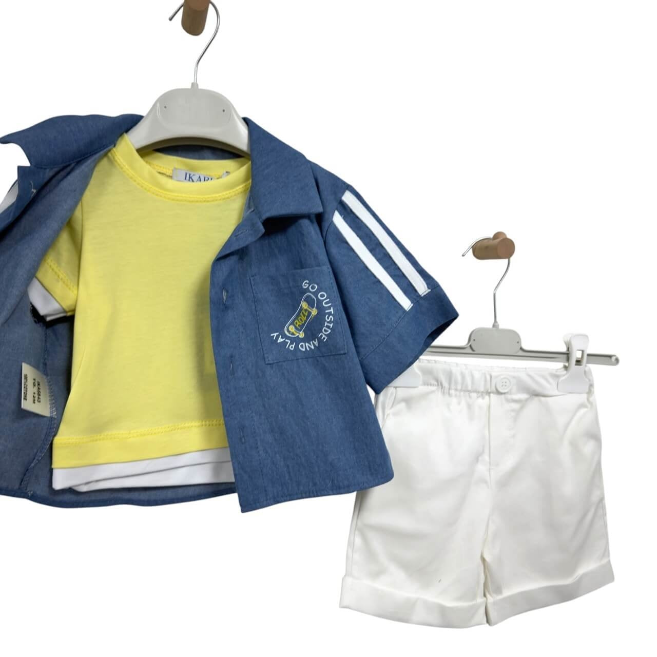 Completo 3 Pezzi Cotone Neonato