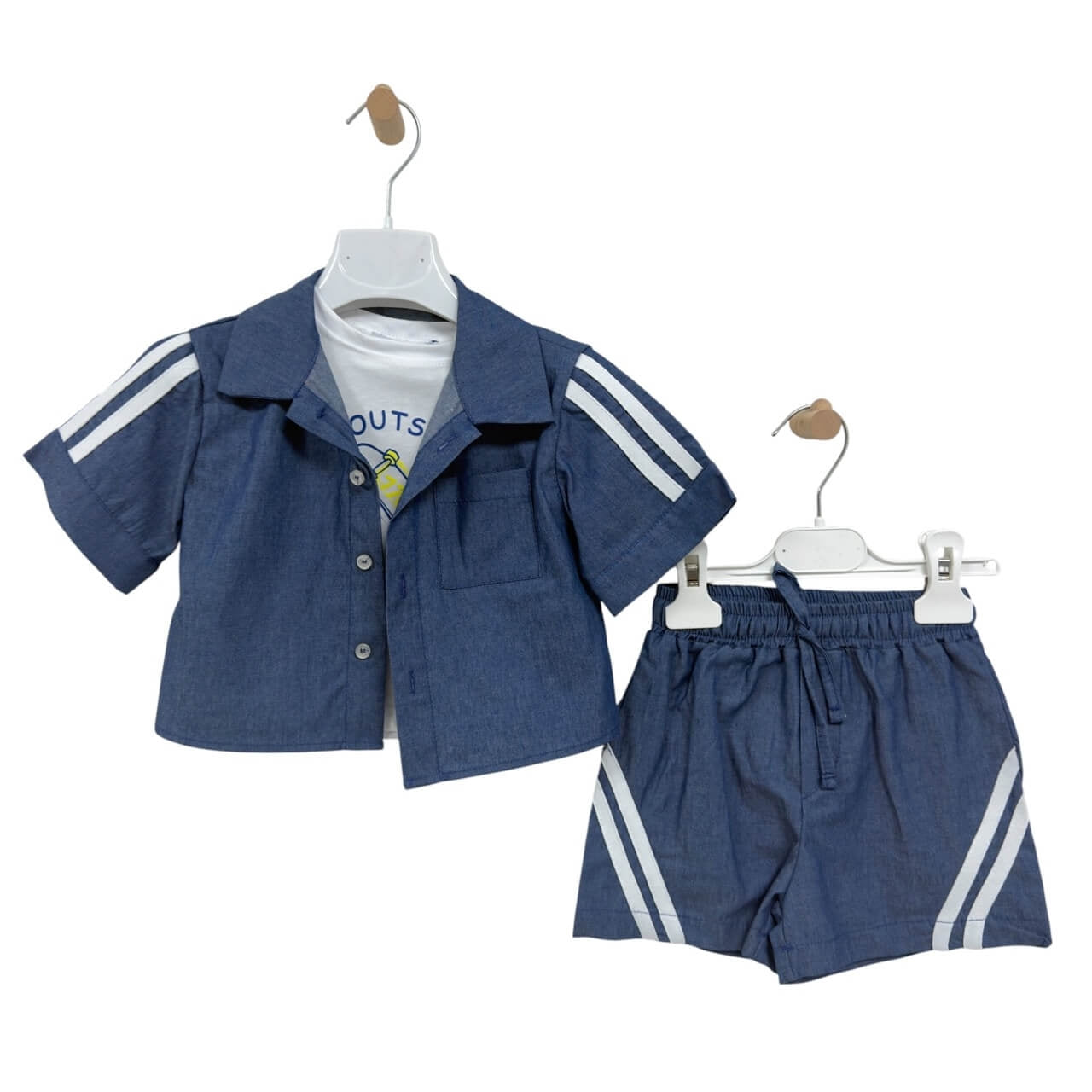 Completo 3 Pezzi Cotone Neonato