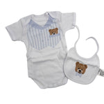 1 Body + Bavetta 100% Cotone Pastello