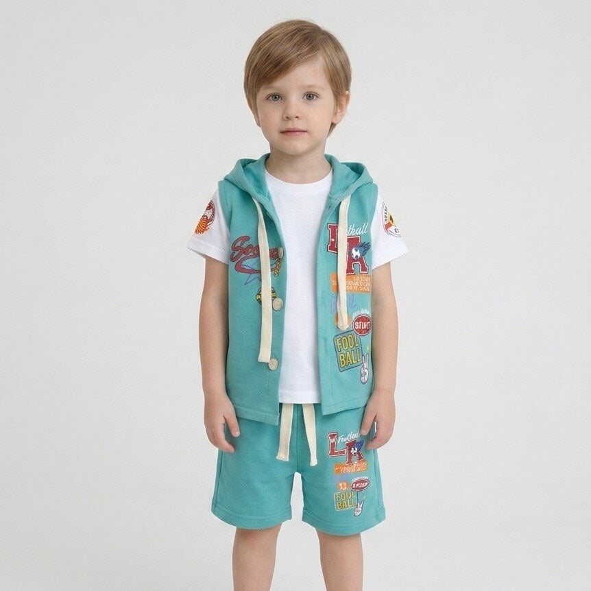 Completo 3 Pezzi Cotone Bimbo