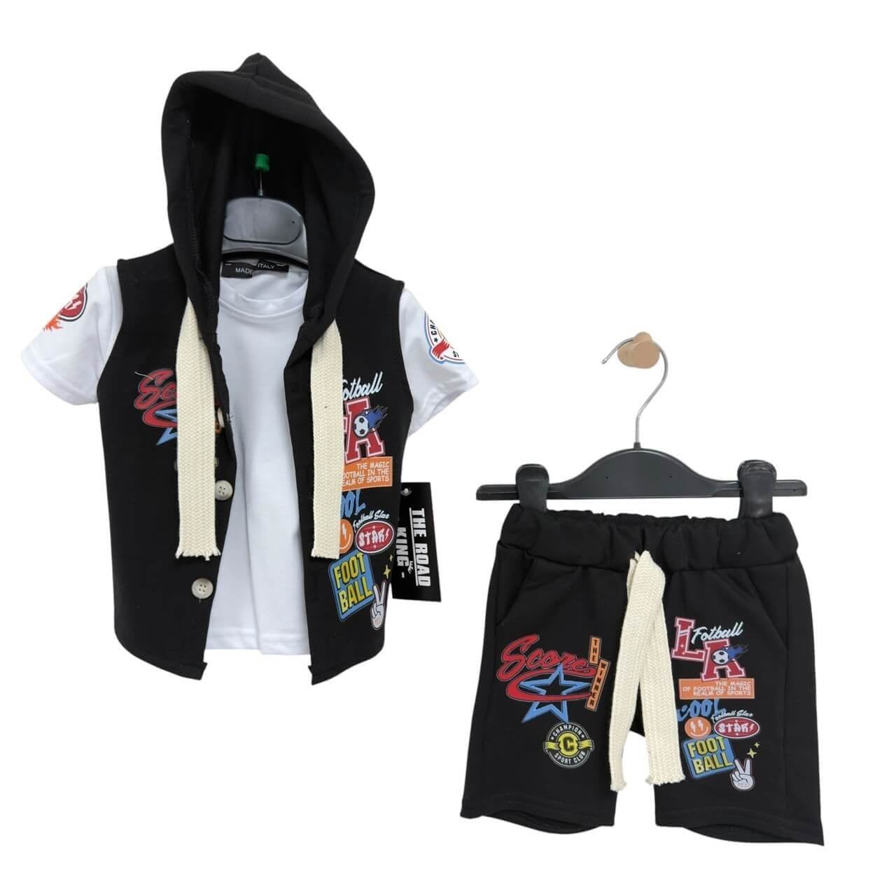 Completo 3 Pezzi Cotone Bimbo