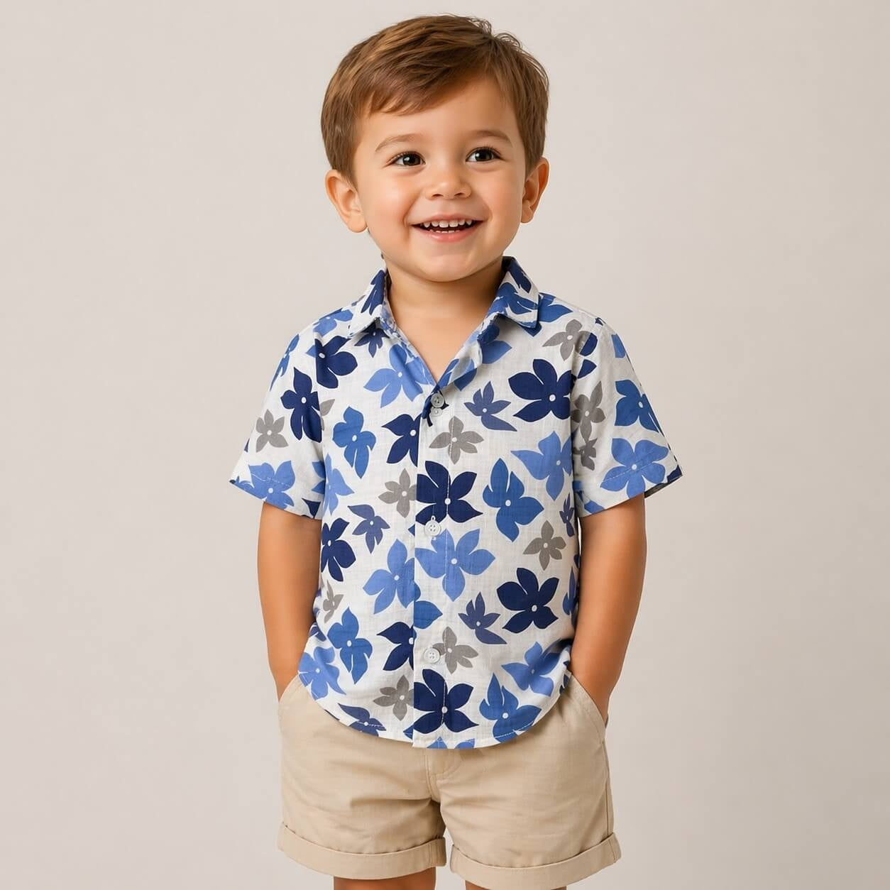 Camicia in Lino Neonato