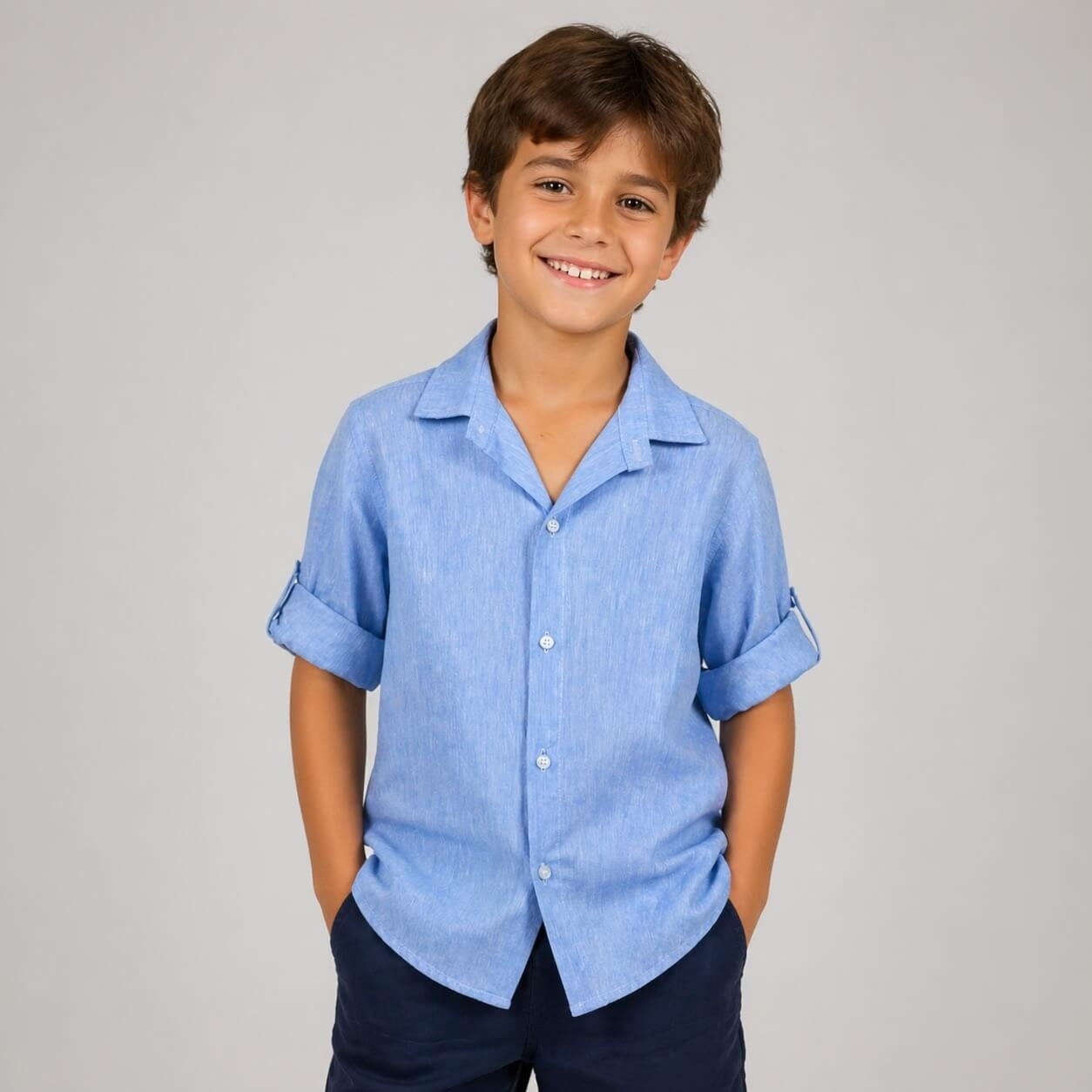 Camicia in Lino Ragazzo