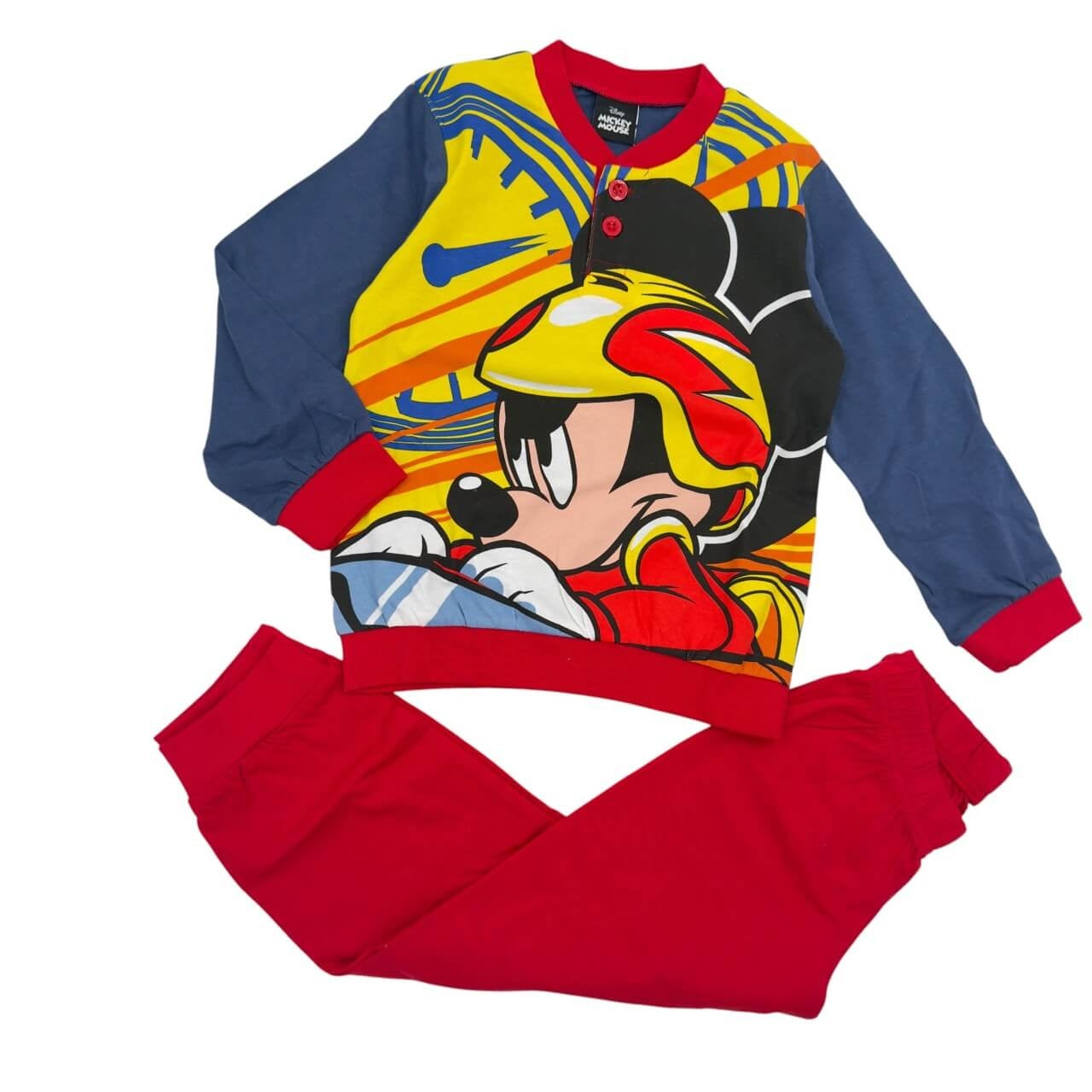 Pigiama Disney Mickey Mouse 100% Cotone