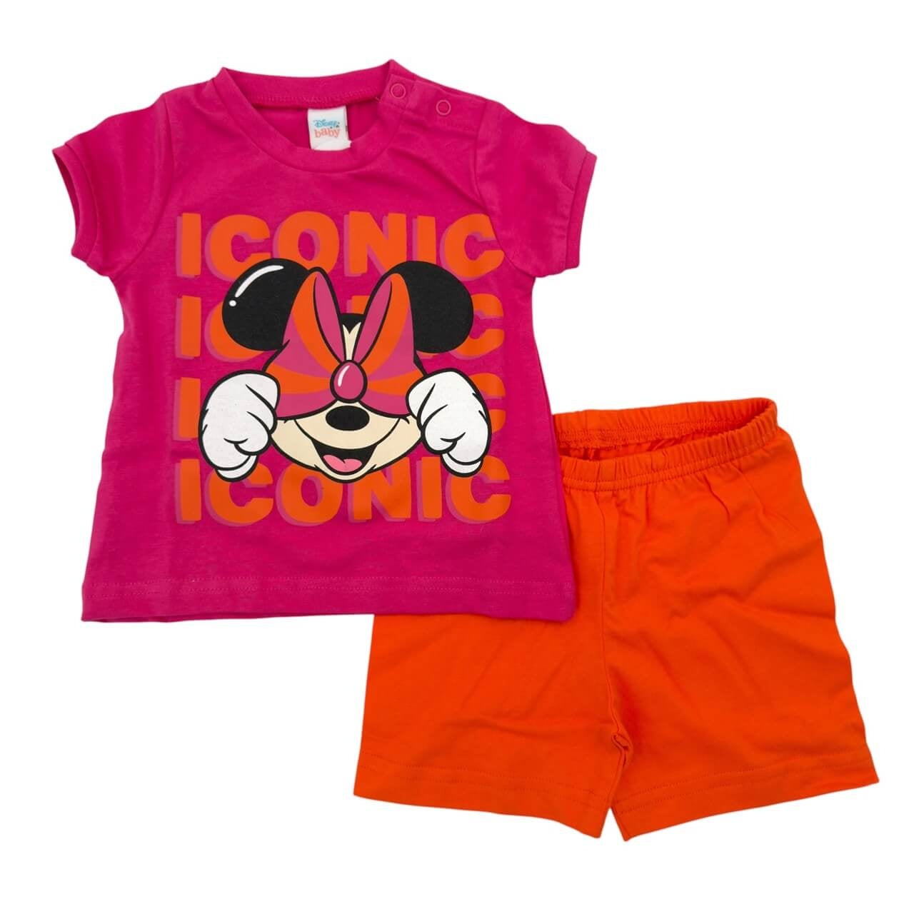 Pigiama Corto in Cotone Disney Minnie