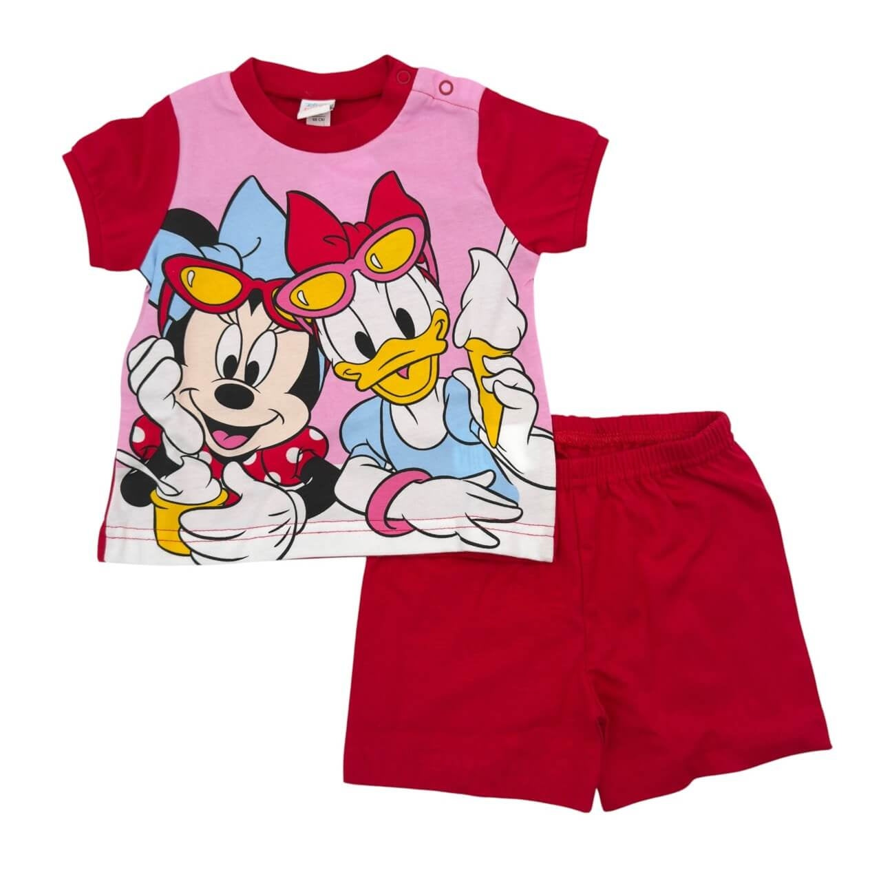Pigiama Corto in Cotone Disney Minnie