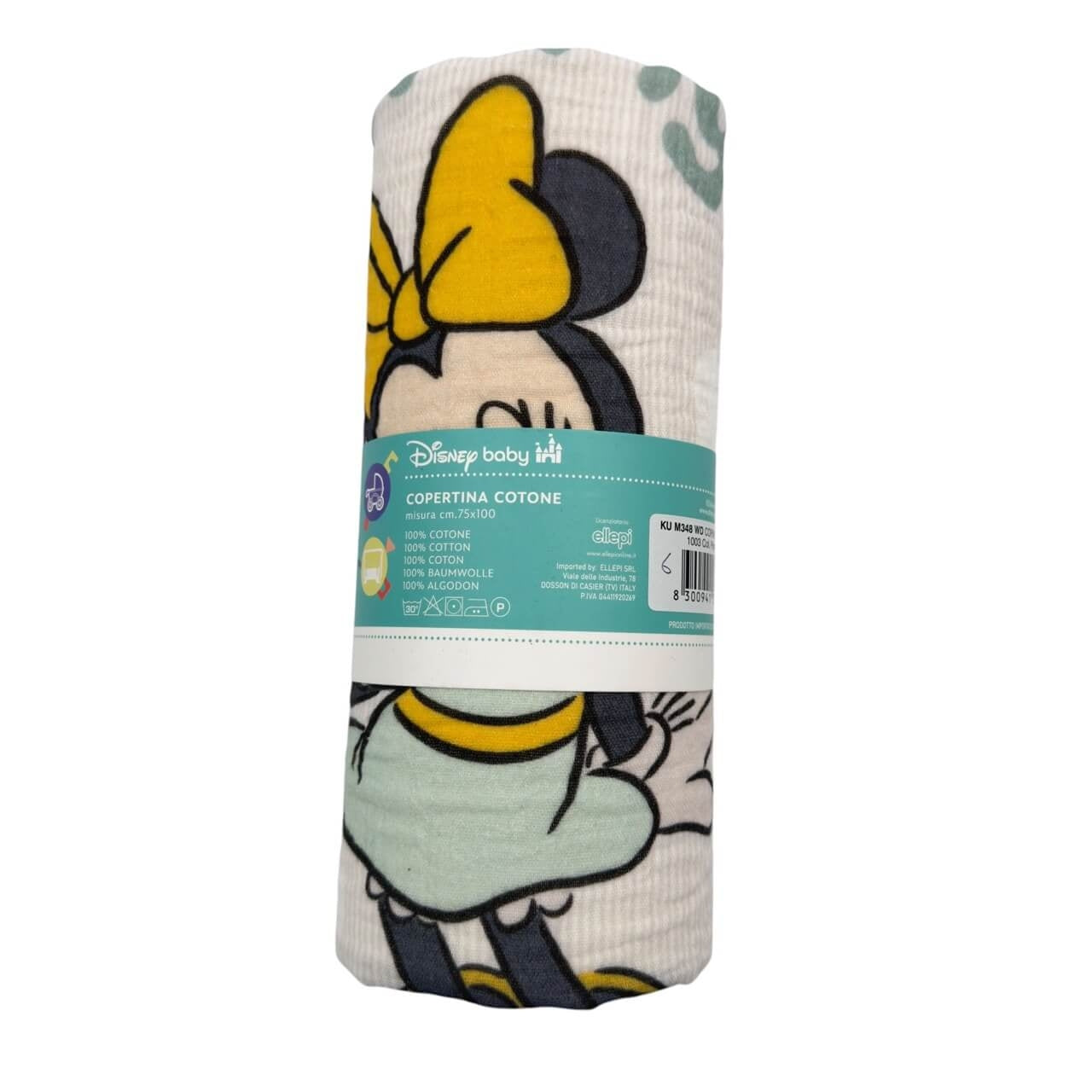 Coperta Mussola Bamboo Minnie 75x100