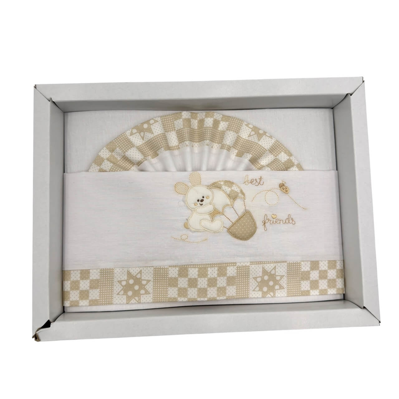 Completo Carrozzina Pastello 100% Cotone