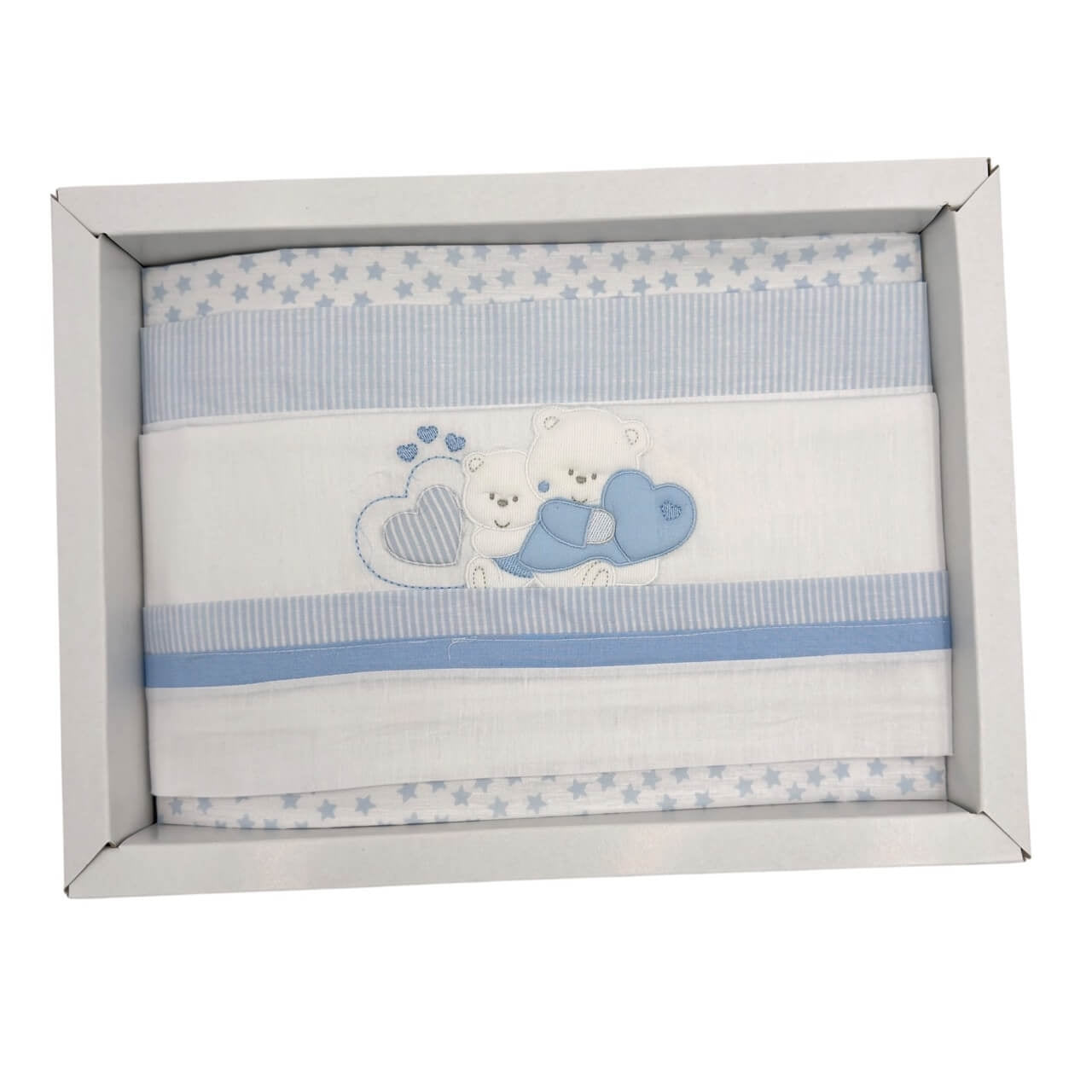 Completo Culla/Lettino Pastello 100% Cotone