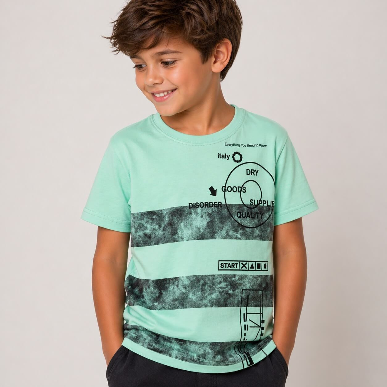 T-Shirt Bimbo Stampata
