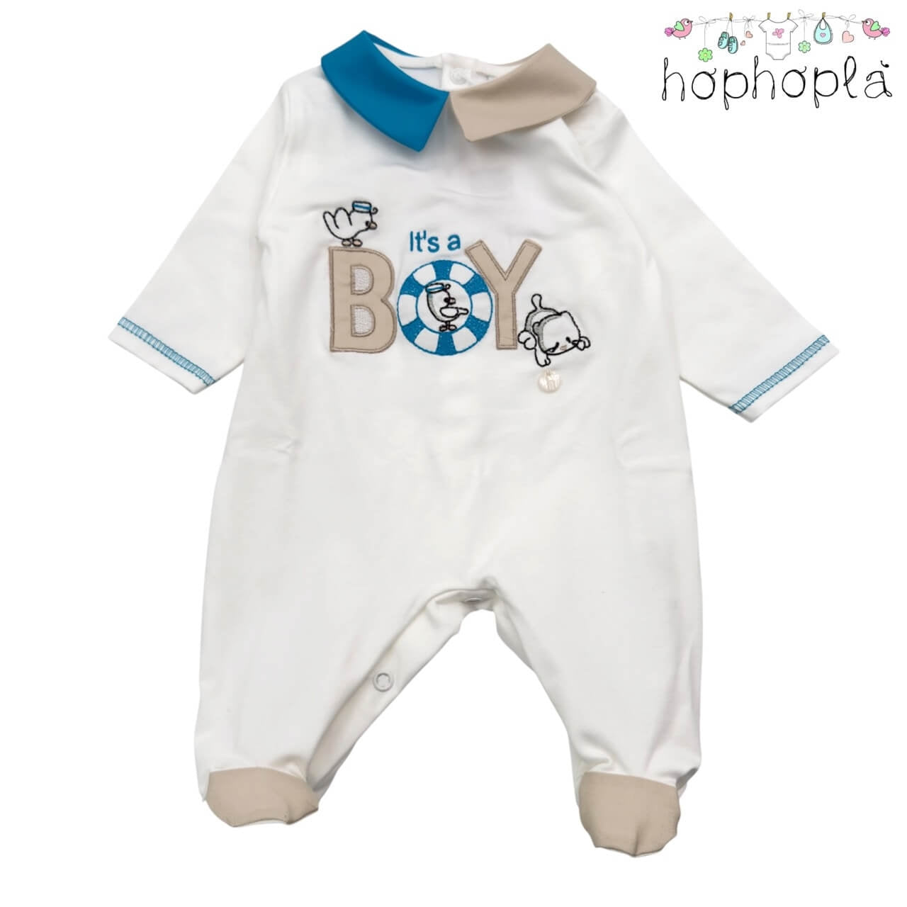 Tutina in Cotone HopHoplà It's a Boy