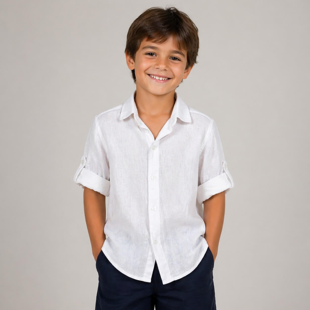 Camicia in Lino Bimbo