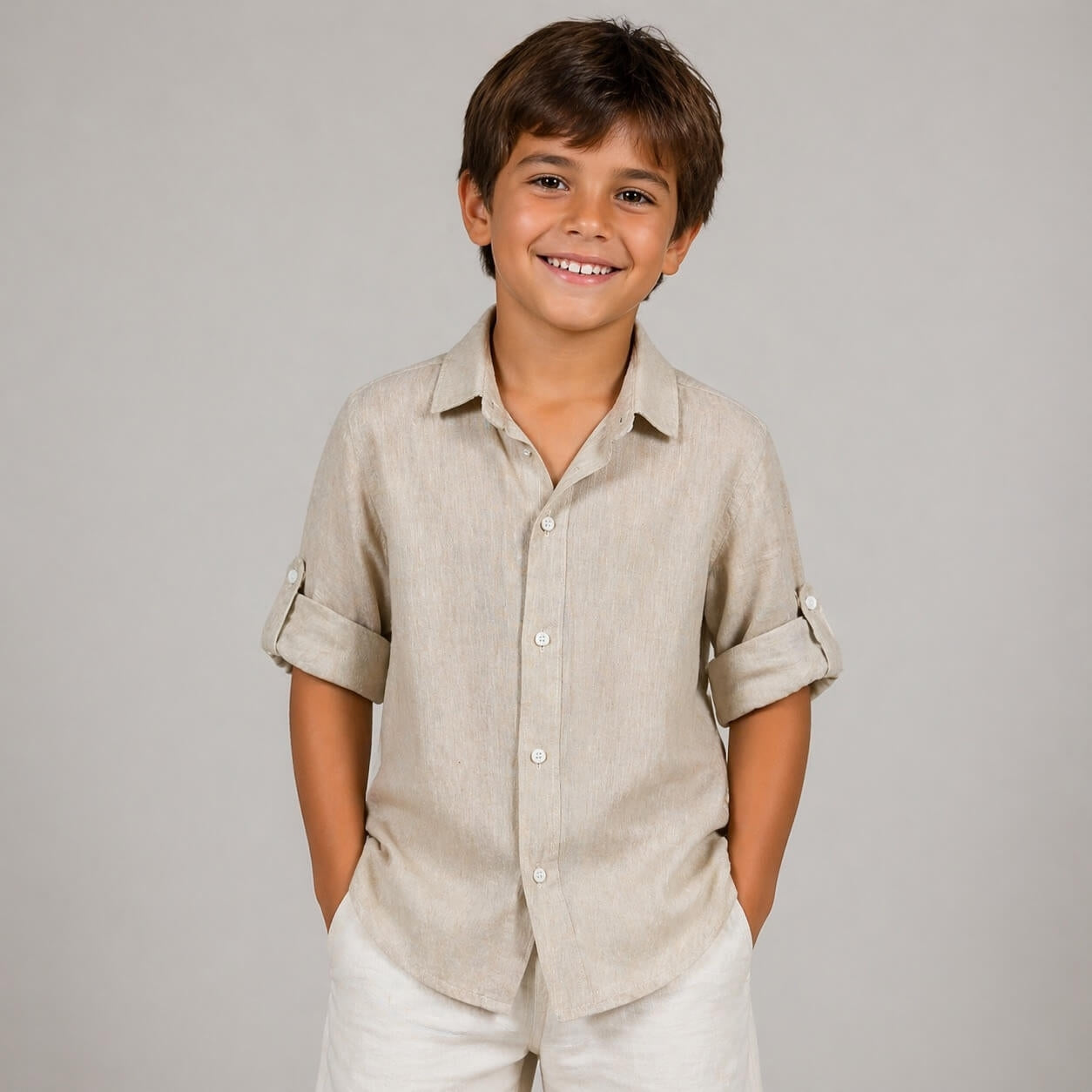 Camicia in Lino Bimbo