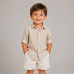 Camicia in Lino Neonato
