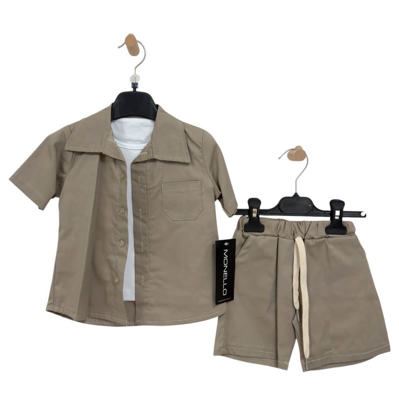 Completo 3 Pezzi Retro Stampato Neonato cotone