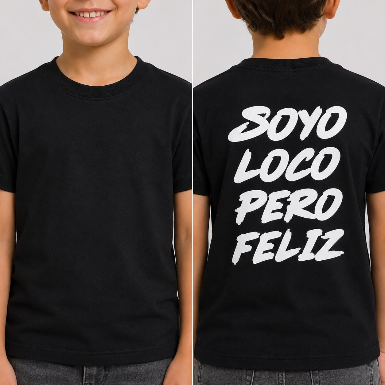 T-shirt retro Retro stampata Bimbo