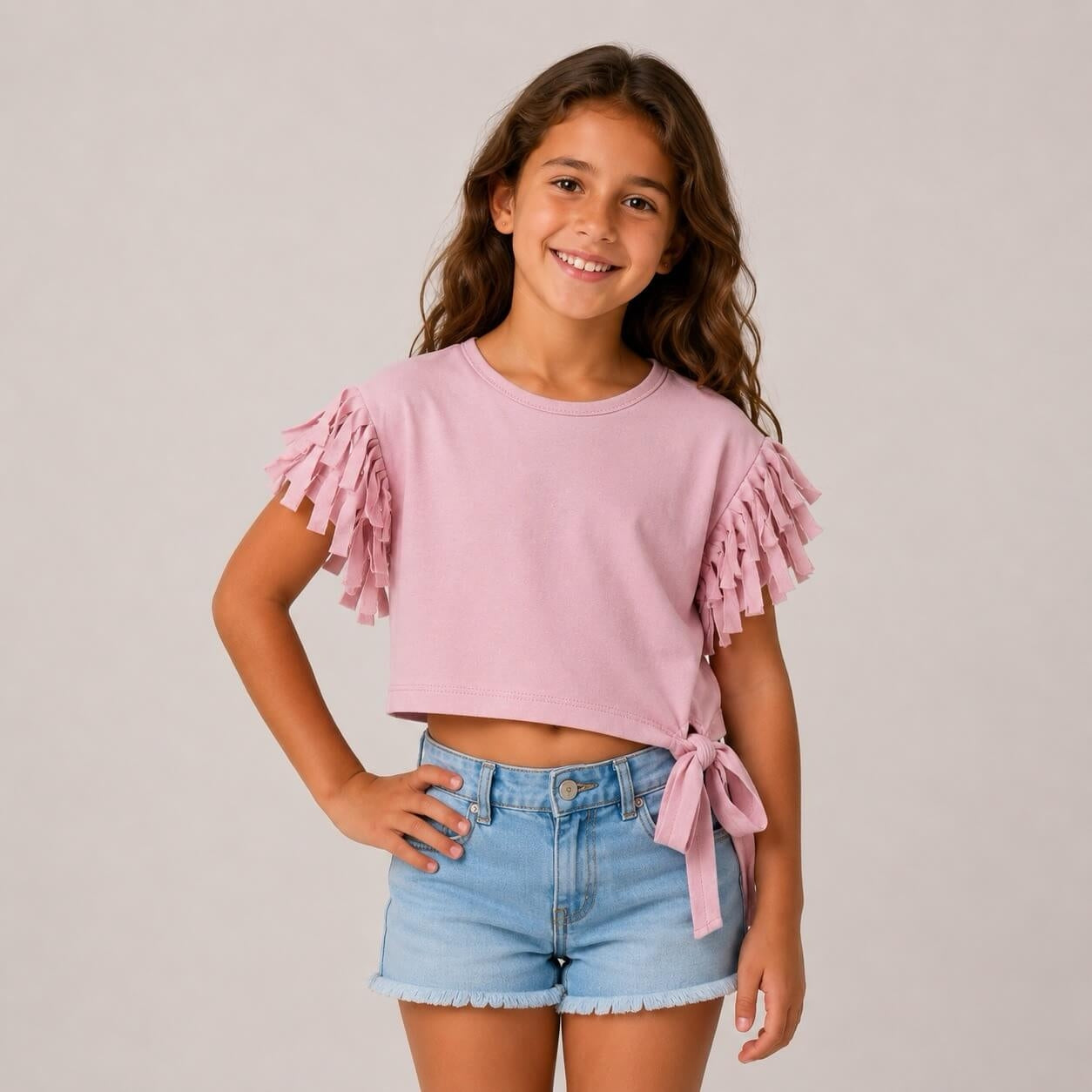 T-Shirt Bimba Mezza Manica Cotone