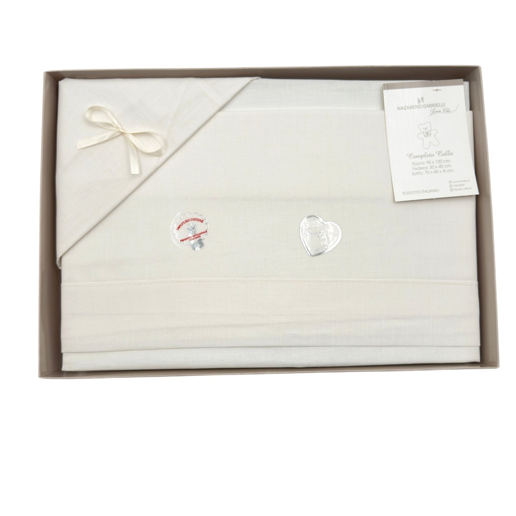 Completo Carrozzina Per stampe e ricami 100% Cotone