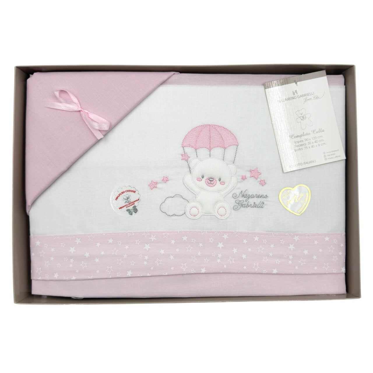 Completo Culla/Lettino 100% Cotone