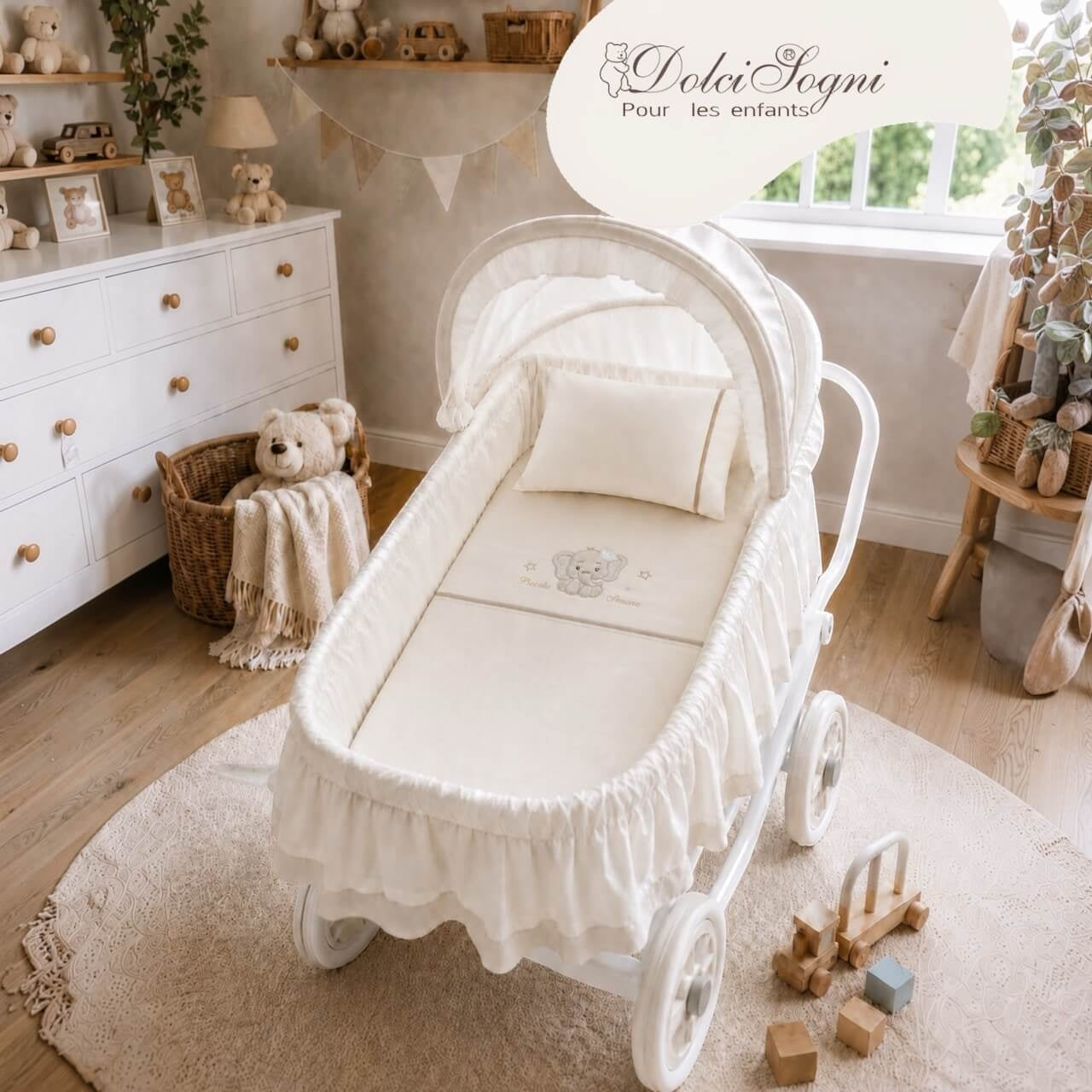 Completo Carrozzina 100% Cotone - Dolci Sogni